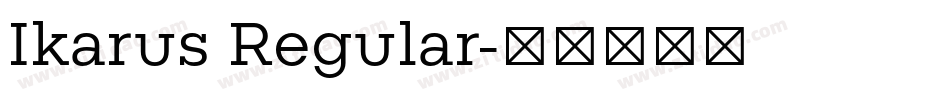 Ikarus Regular字体转换